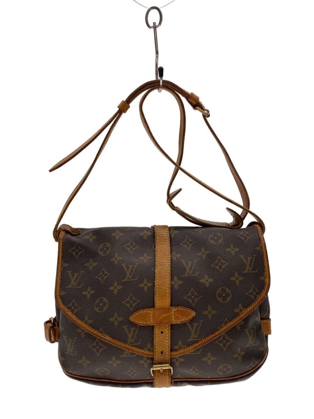 LOUIS VUITTON Saumur Canvas Brown